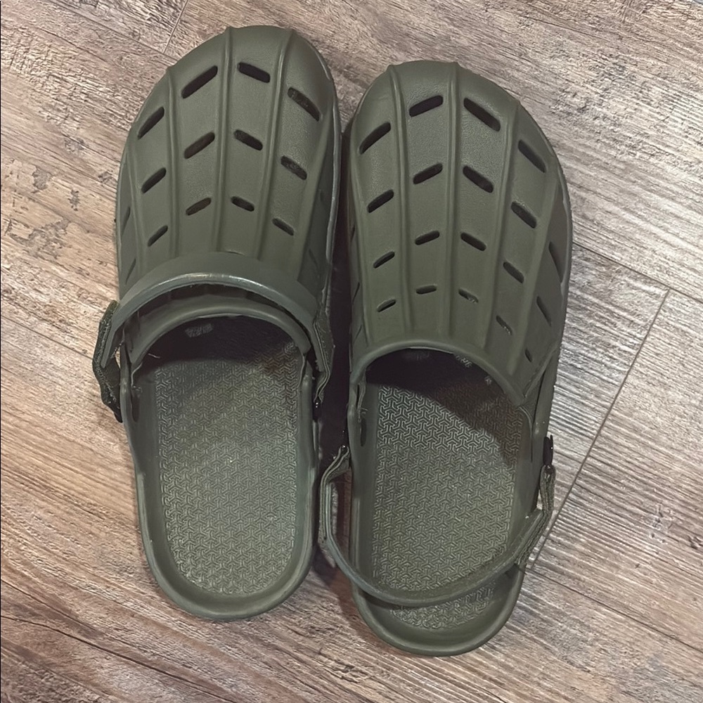 Green Slip-On Clogs